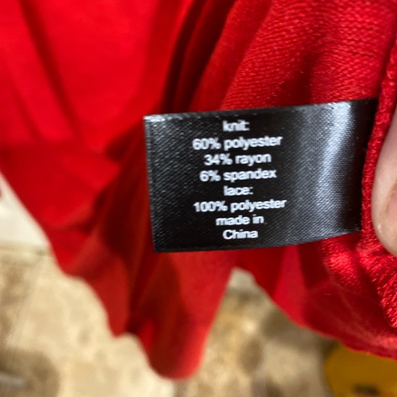 Lane Bryant 18/20 long sleeve Red Cherry Sweater - Picture 3 of 3